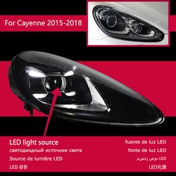 Автомобильный Стайлинг Головного Фонаря Porsche Cayenne LED 2011-2018 Cayenne GTS Dynamic Signal Drl Автомобильные Аксессуары Изображение 2