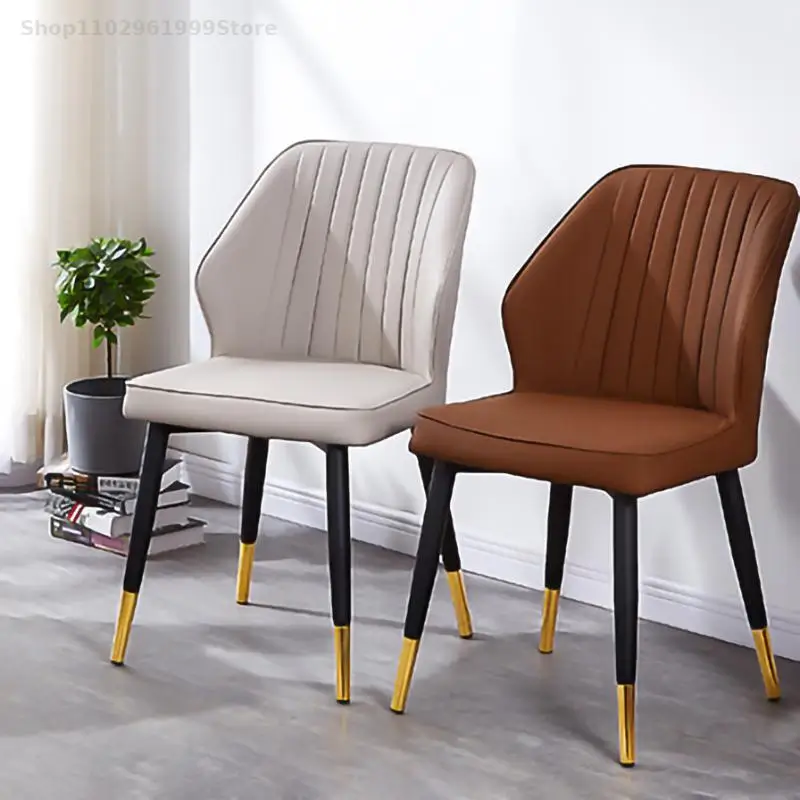 Роскошные скандинавские эргономичные обеденные стулья, комод для отдыха, Дизайнерская кухня, стулья для гостиной, письменный стол, дизайнерская мебель XY50DC Изображение 0