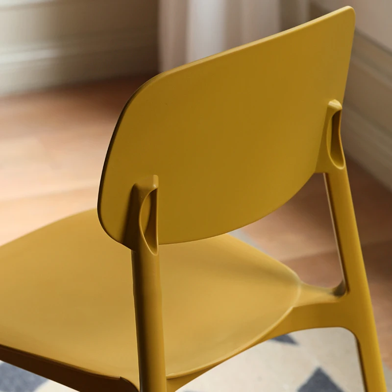 Современные стулья для столовой, Скандинавские Пластиковые Офисные кресла для отдыха, Напольная Передвижная мебель для макияжа Sillas De Comedor Мебель для гостиной Изображение 3