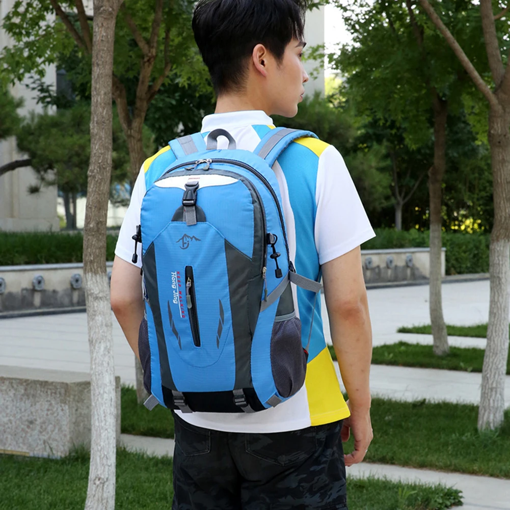 40-литровые нейлоновые водонепроницаемые дорожные рюкзаки, спортивная сумка для активного отдыха, Походный тактический рюкзак для мужчин и женщин, треккинговые сумки Изображение 3