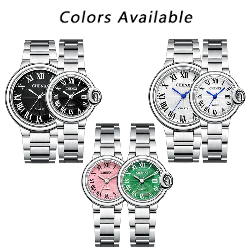 Модные кварцевые часы Chenxi от ведущего бренда для роскошных мужчин, которые любят женщины, Водонепроницаемые мужские спортивные аналоговые наручные часы из нержавеющей стали Изображение 4
