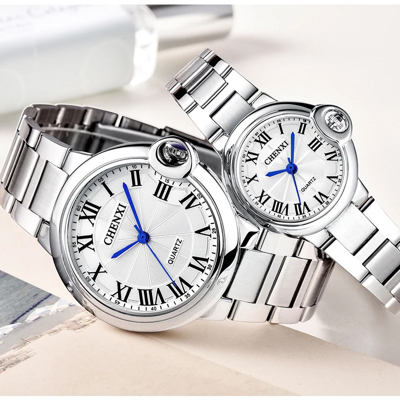 Модные кварцевые часы Chenxi от ведущего бренда для роскошных мужчин, которые любят женщины, Водонепроницаемые мужские спортивные аналоговые наручные часы из нержавеющей стали Изображение 5