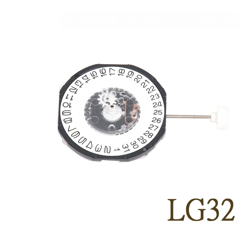 Новый китайский кварцевый механизм LG32 с календарем и рычажным часовым механизмом Изображение 0