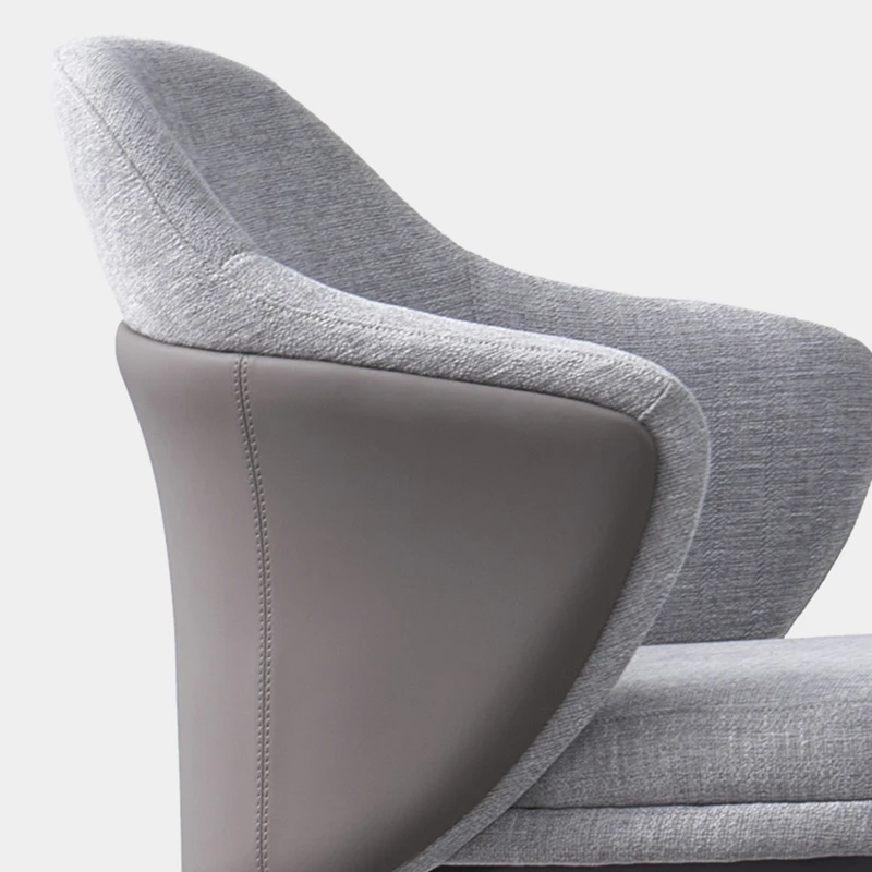 Дизайнерский роскошный обеденный стул Nordic Accent, современный эргономичный деревянный стул, кресло из искусственной кожи Sedie Sala Da Pranzo Furniture YY50DC Изображение 4