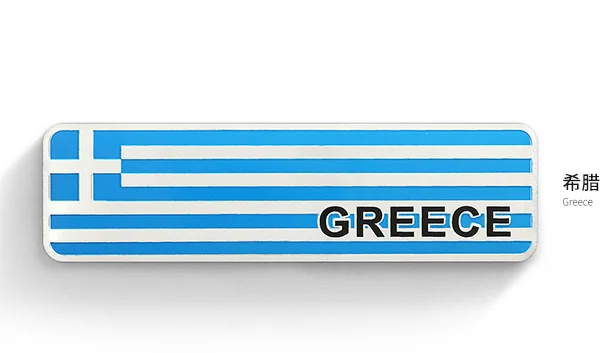 Металлический Греческий флаг Значок эмблемы автомобиля Наклейки для мотоциклов Наклейка на обтекатель Автомобильные Аксессуары Изображение 0