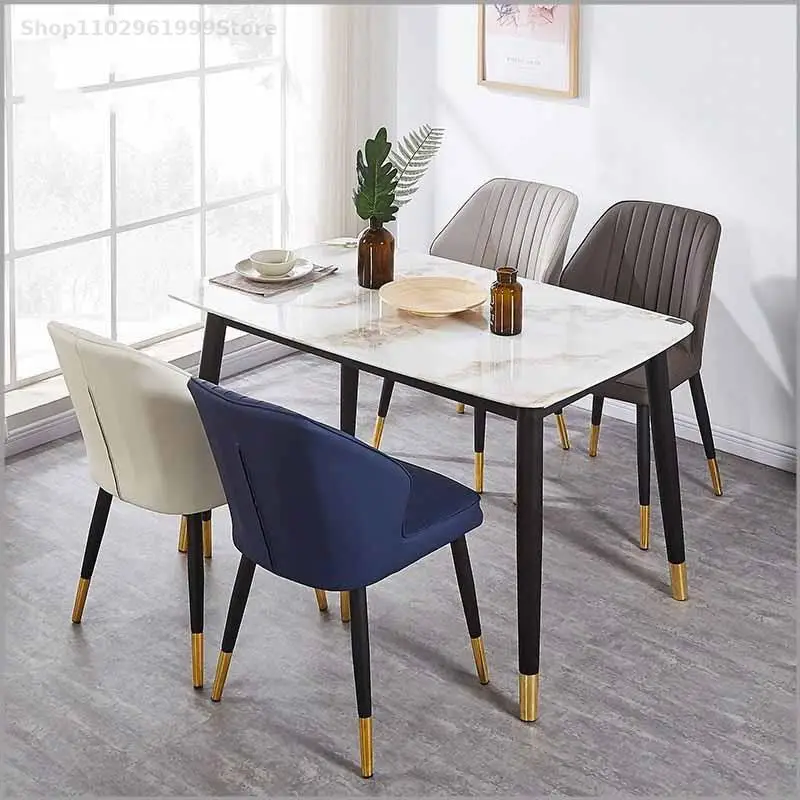 Роскошные скандинавские эргономичные обеденные стулья, комод для отдыха, Дизайнерская кухня, стулья для гостиной, письменный стол, дизайнерская мебель XY50DC Изображение 1