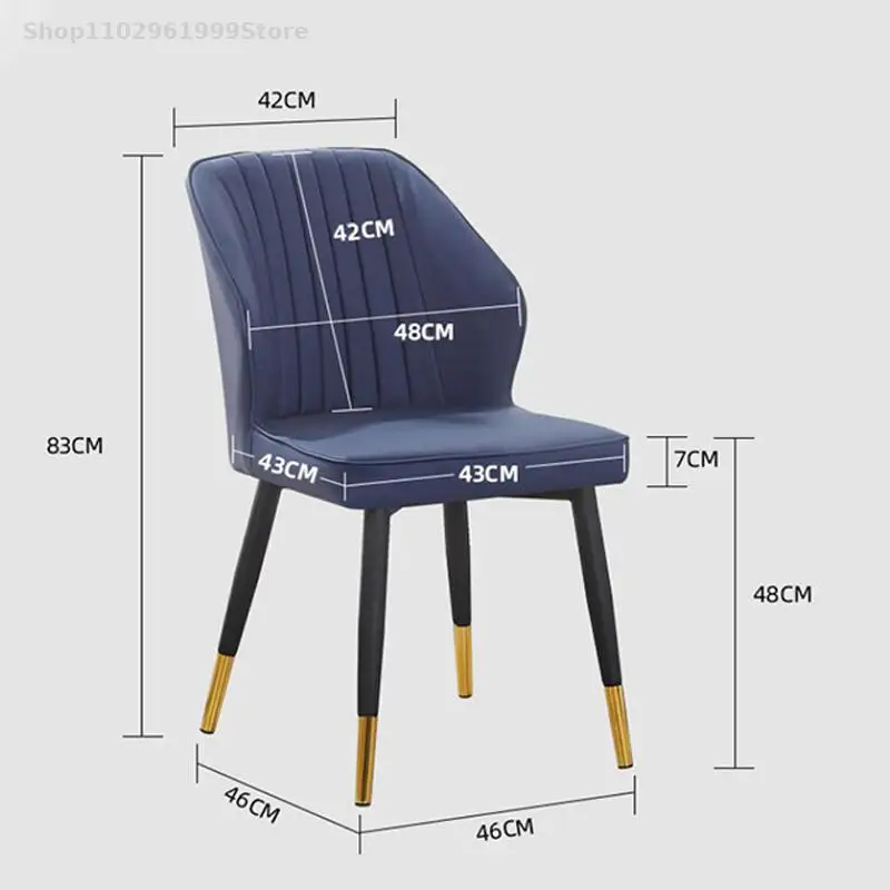 Роскошные скандинавские эргономичные обеденные стулья, комод для отдыха, Дизайнерская кухня, стулья для гостиной, письменный стол, дизайнерская мебель XY50DC Изображение 3