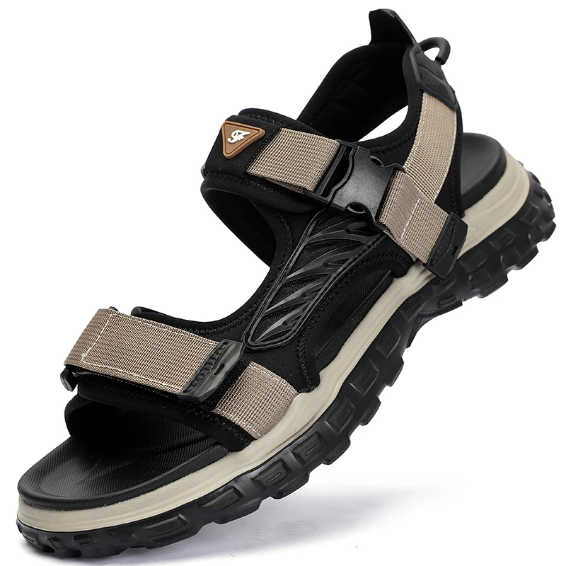 2023 Мужские летние сандалии для мужчин, пляжные сандалии для отдыха, мужская летняя обувь, легкие уличные повседневные сандалии Изображение 3