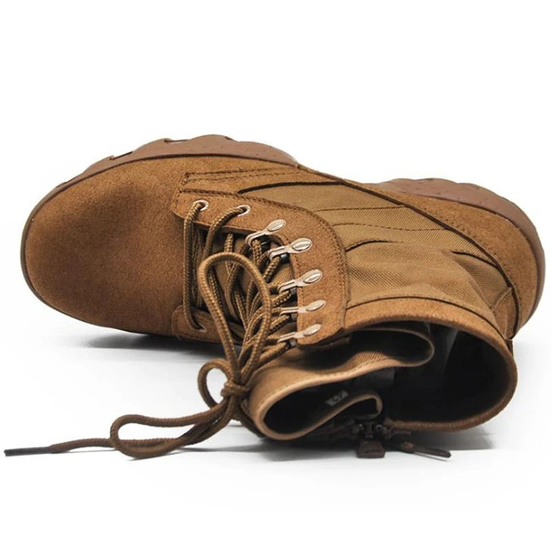 Легкие мужские тактические ботинки для десанта специального назначения, дышащие летние весенние боевые ботильоны, мужская походная обувь для активного отдыха Изображение 3