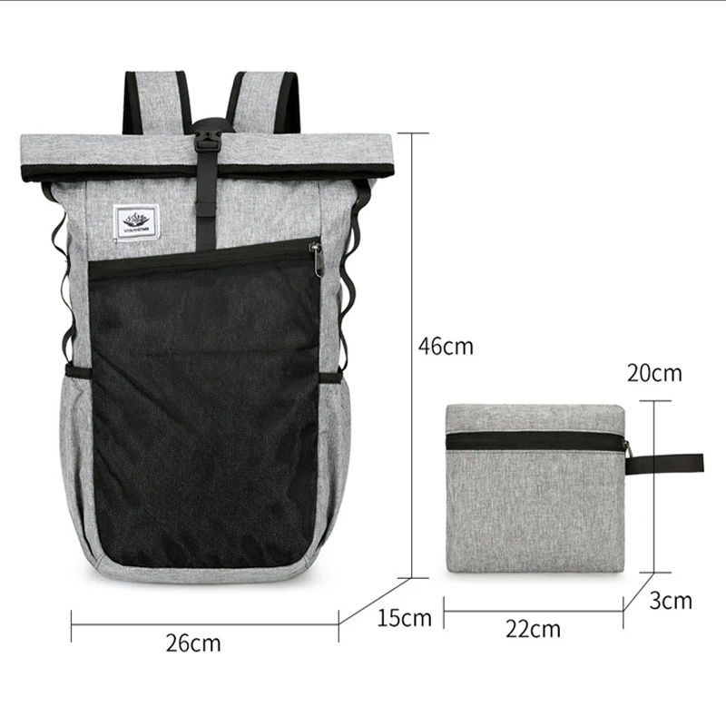 Сверхлегкий складной рюкзак для путешествий, походов, Водонепроницаемый рюкзак для отдыха на природе для мужчин и женщин, школьная спортивная сумка Изображение 3