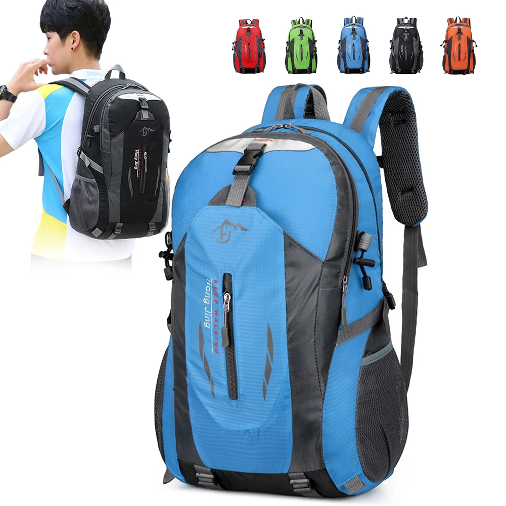 40-литровые нейлоновые водонепроницаемые дорожные рюкзаки, спортивная сумка для активного отдыха, Походный тактический рюкзак для мужчин и женщин, треккинговые сумки Изображение 0