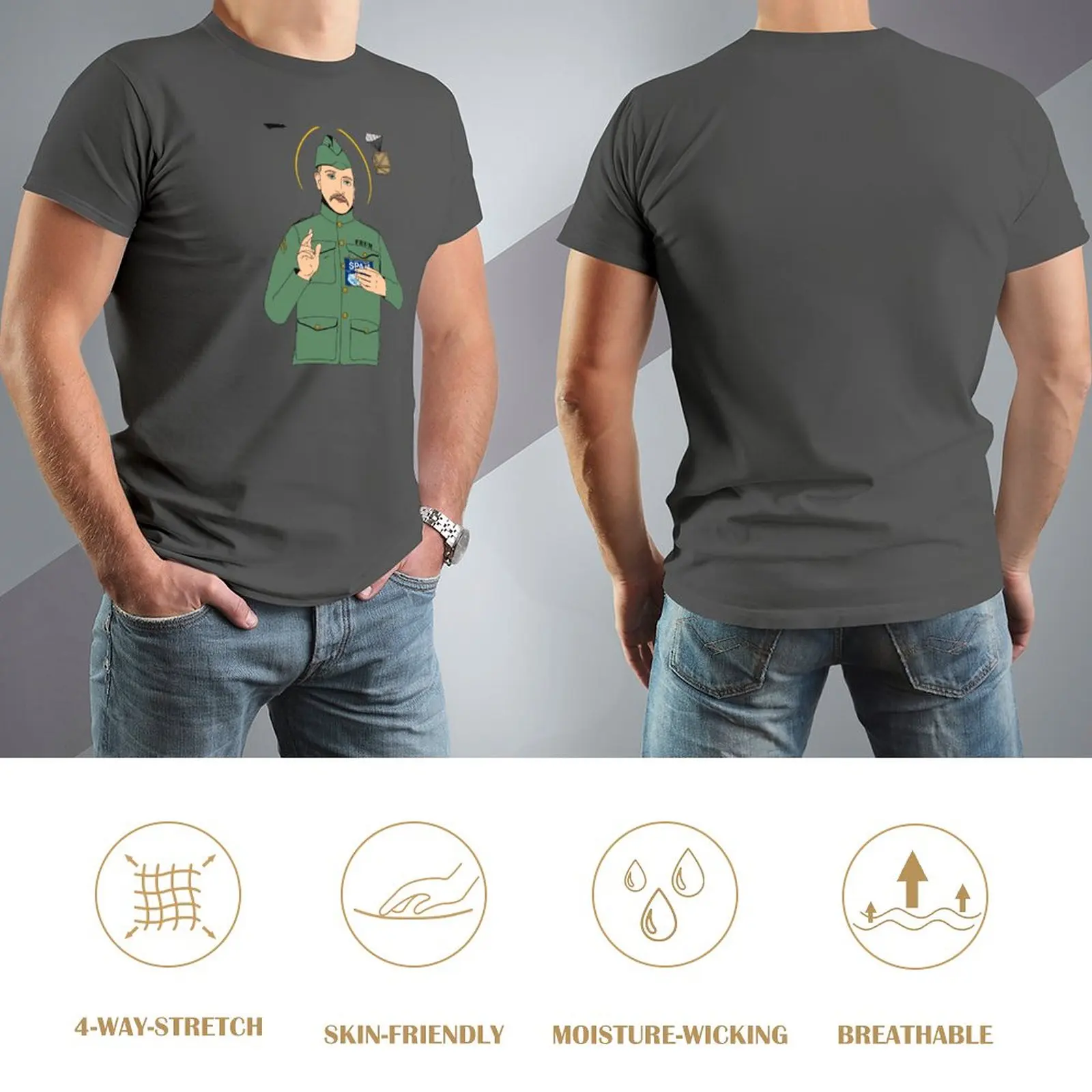 Футболка John Frum Saves, футболки большого размера, быстросохнущая футболка, мужская футболка Изображение 2