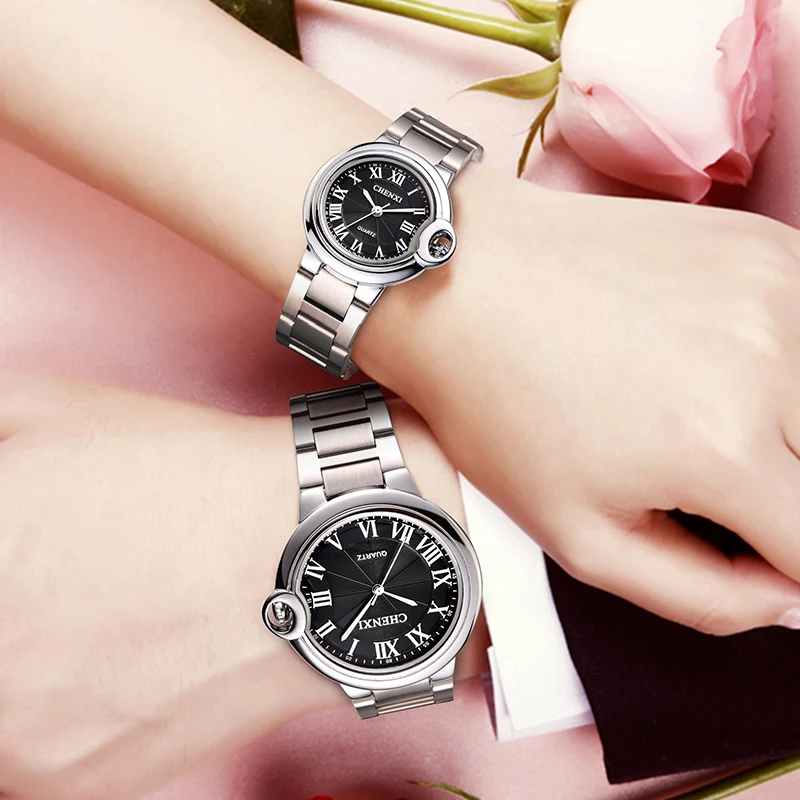 Модные кварцевые часы Chenxi от ведущего бренда для роскошных мужчин, которые любят женщины, Водонепроницаемые мужские спортивные аналоговые наручные часы из нержавеющей стали Изображение 1