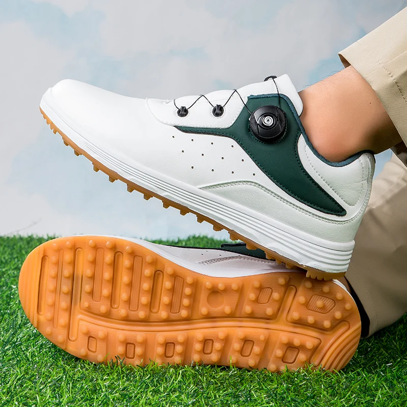 Новая роскошная мужская и женская обувь для гольфа, профессиональная мужская обувь для гольфа, Мужская обувь для гольфа, Мужская обувь для гольфа, Размер 36-47 Изображение 5