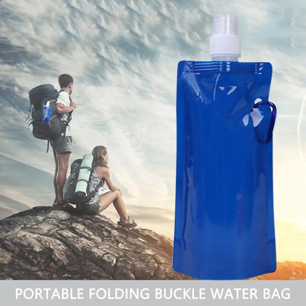 Переносная сумка для воды, складной контейнер для питья воды для бега, кемпинга, пеших прогулок Изображение 0